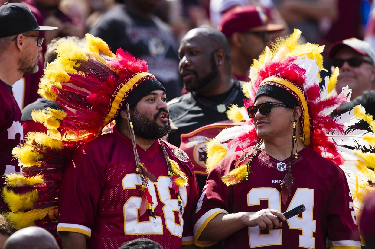 Washington fans cheer during a game against the Philadelphia Eagles at FedExField in Landover, Maryland.Patrick McDermott / Getty Images file