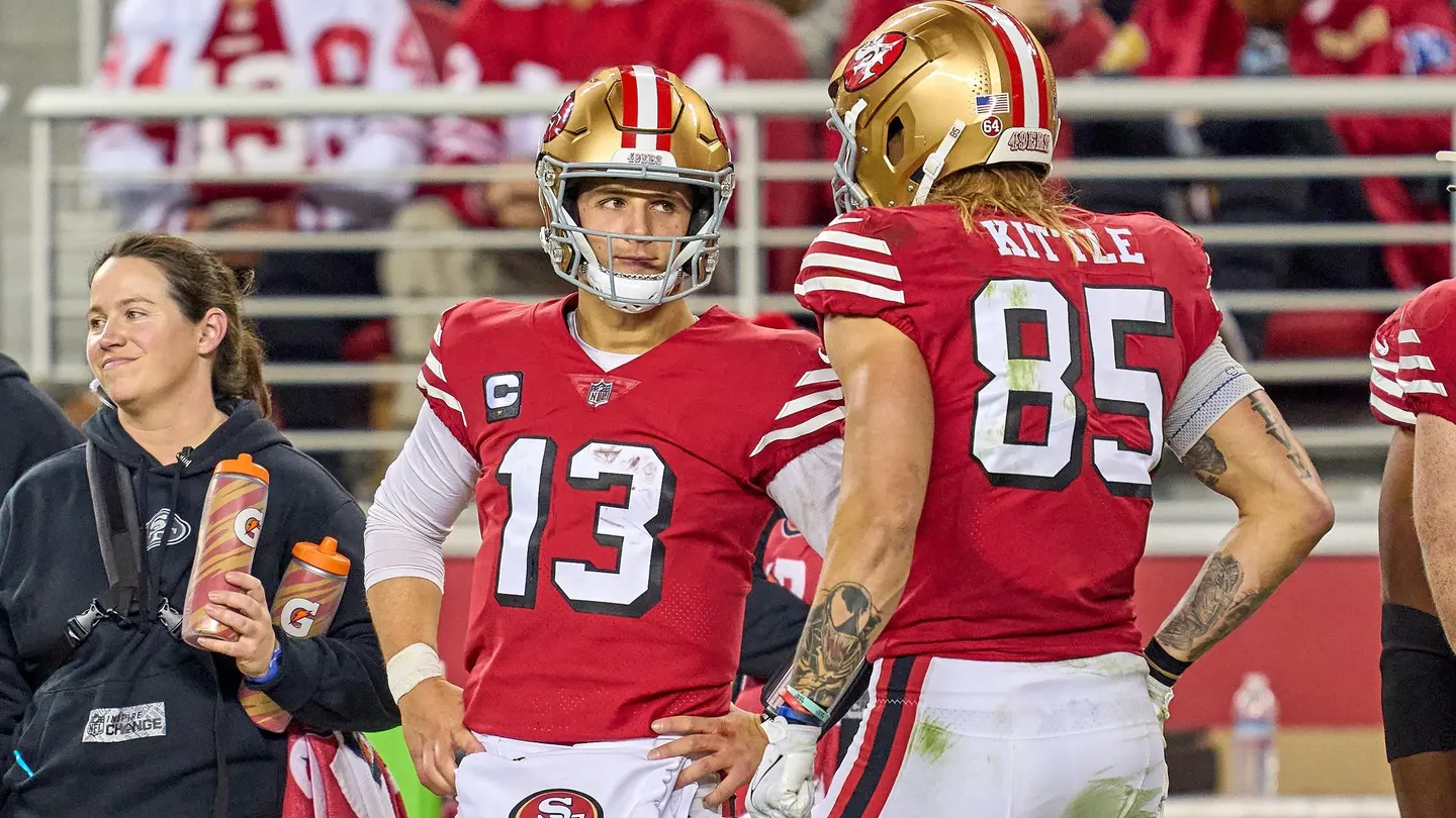 San Francisco 49ers tight end George Kittle explains why there's so much criticism surrounding Brock Purdy. (Photo by Robin Alam/ISI Photos/Getty Images)Getty Images