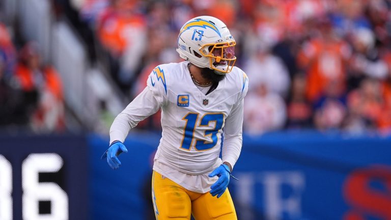 Los Angeles Chargers wide receiver Keenan Allen in the first half of an NFL game Sunday, Jan. 4, 2026, in Denver. (AP/David Zalubowski)